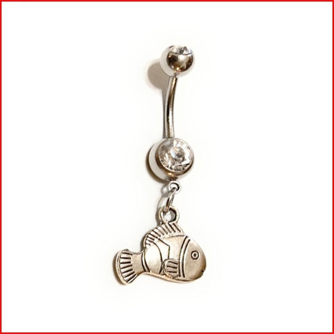 Surgical Steel Hand Crafted Nemo Navel Barbell.