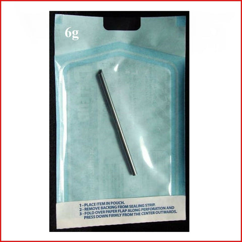 Surgical Steel 6g Needle Receiving Tube for 10g PA PIERCING.