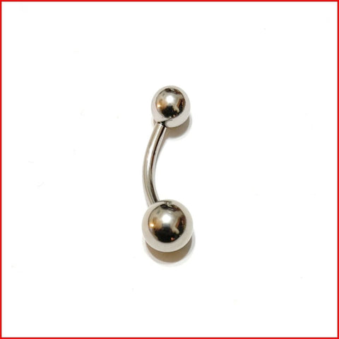 Surgical Steel 10g 5/8" 8mm & 10mm BIG Balls PA  Barbell.