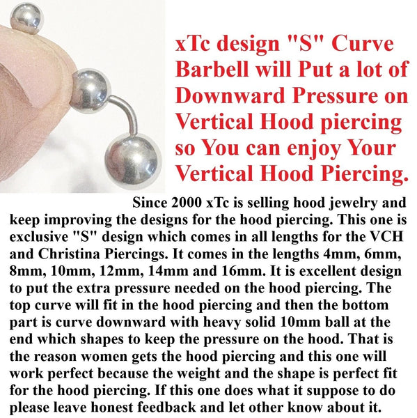 Downward Pressure Provider 14g VCH Barbell.