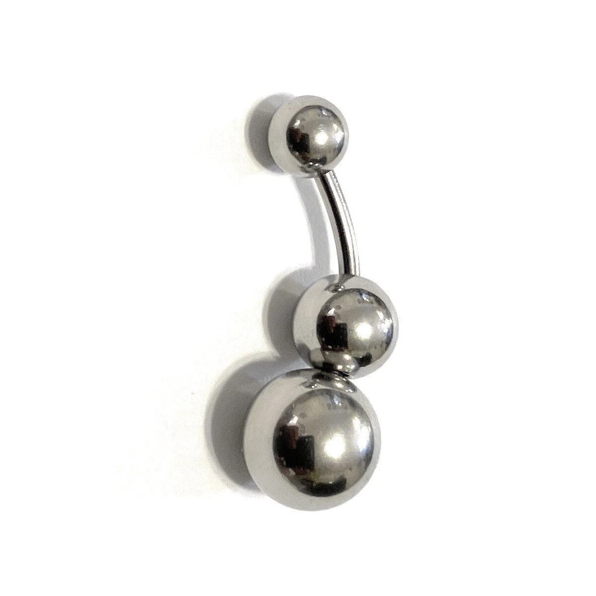 SLIDER 8mm BALL 14g Surgical Steel VCH Barbell with 6 & 10mm Balls.