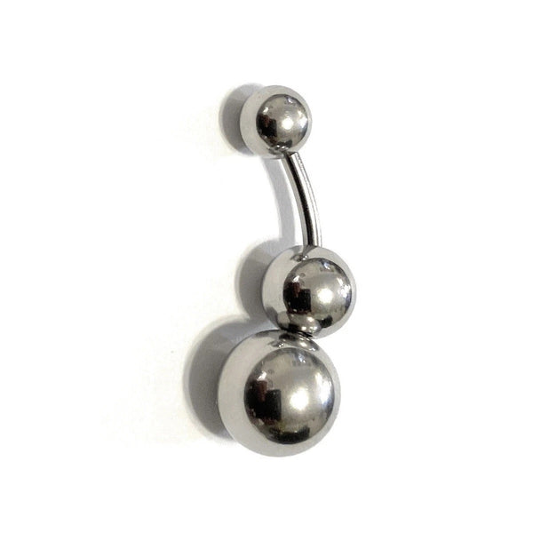 SLIDER 8mm BALL 14g Surgical Steel VCH Barbell with 6 & 10mm Balls.