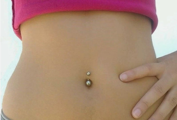 Surgical Steel 14g Classic Navel Barbell.