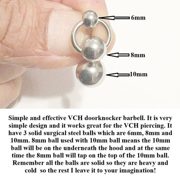 Simple, EFFECTIVE and reversible with HEAVY Ball VCH DOORKNOCKER.