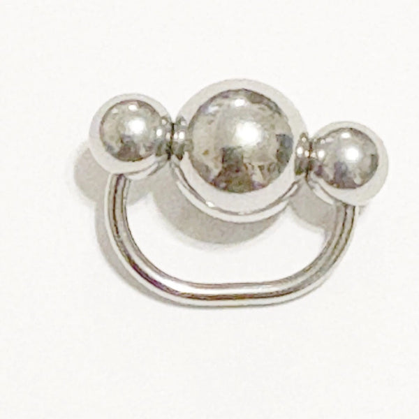 Surgical Steel 10mm Solid Ball 14g VCH Horseshoe.