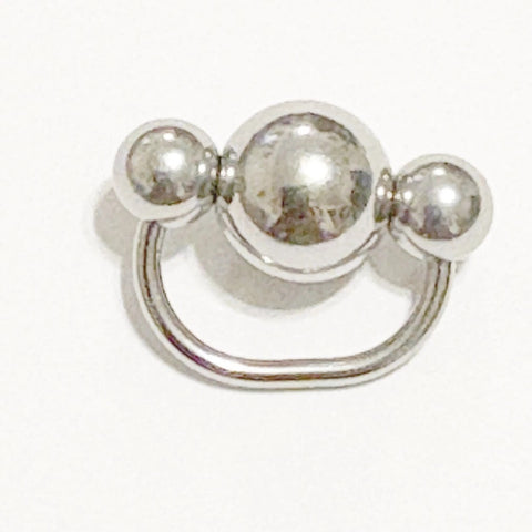 Surgical Steel 10mm Solid Ball 14g VCH Horseshoe.