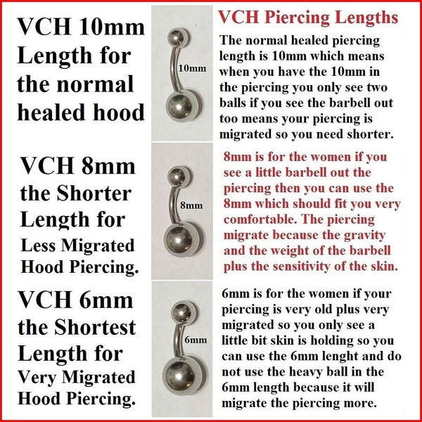 Surgical Steel VCH Pink Gems CLICKER 14g Barbell w Heavy Ball for Extra pressure.