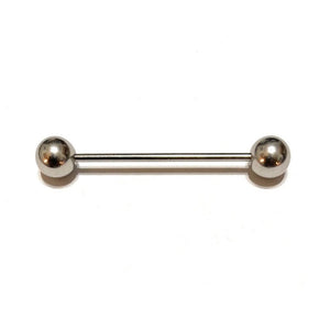 Stainless Steel 14g 8mm BIG BALLS 35 mm Length AMPALLANG Barbell.