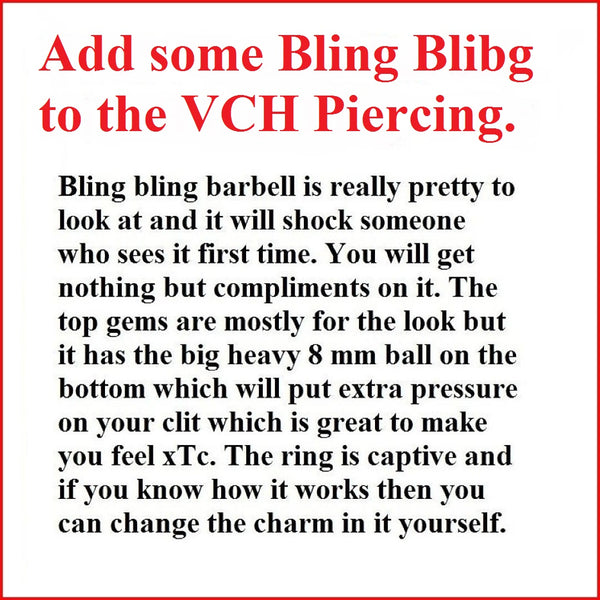 Add Some Blings to the VCH 14g Barbell w Heavy Ball for Extra pressure.