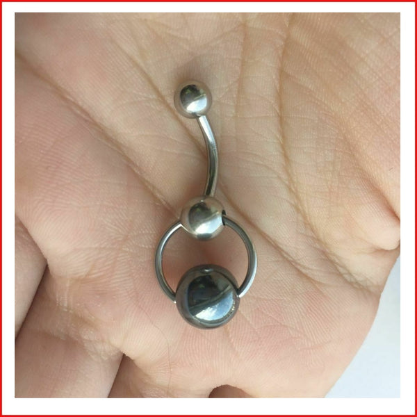 10mm Heavy Hematite Ball VCH Door Knocker Barbell.