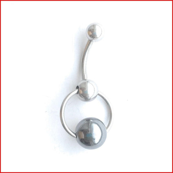 10mm Heavy Hematite Ball VCH Door Knocker Barbell.