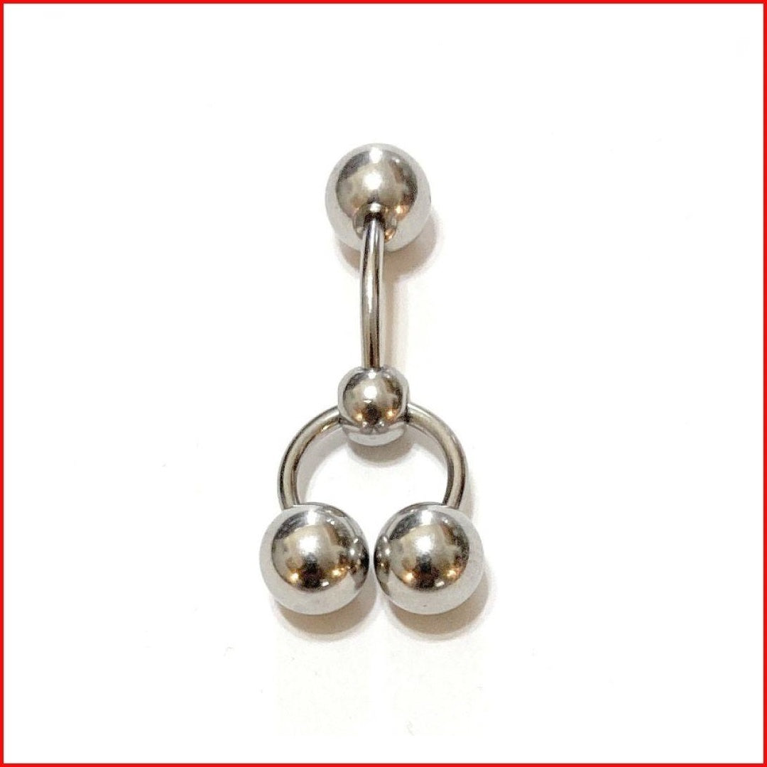 Wanna stay wet all day, Try 3 Big Balls Horseshoe Doorknocker Barbell.