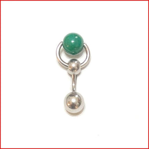 Surgical Steel with Chrysocolla VCH Reversible Door Knocker.