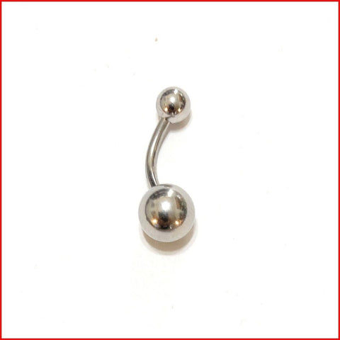 Small Built Women Length 11mm VCH Surgical Steel Initial Piercing Barbell.