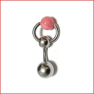 Surgical Steel with Pink Coral VCH Reversible Door Knocker.