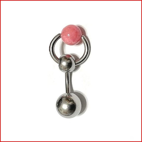 Surgical Steel with Pink Coral VCH Reversible Door Knocker.