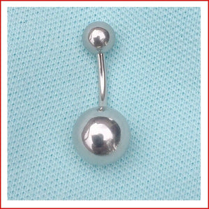 Surgical Steel 14g 12mm BIG n HEAVY Bottom Ball VCH Barbell.