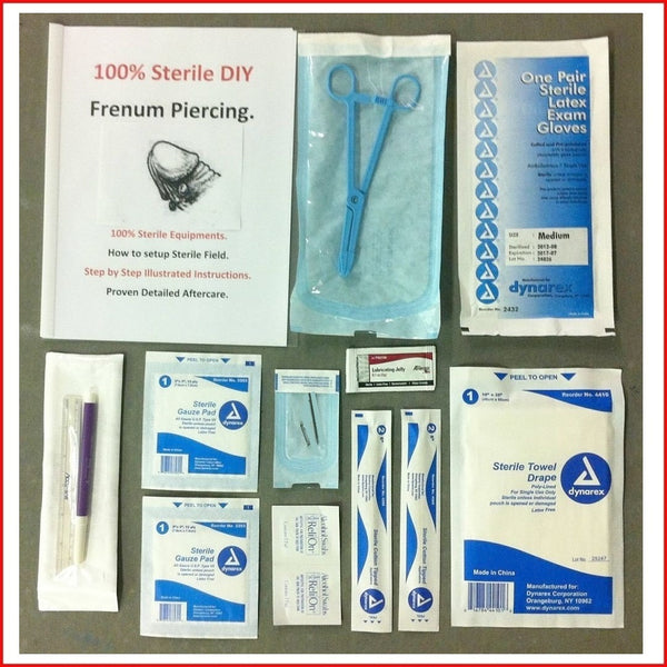 DIY Sterilized 10g FRENUM Piercing Kit.