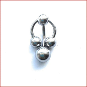 Surgical Steel HORSESHOE & BARBELL COMBO for VCH Piercing.